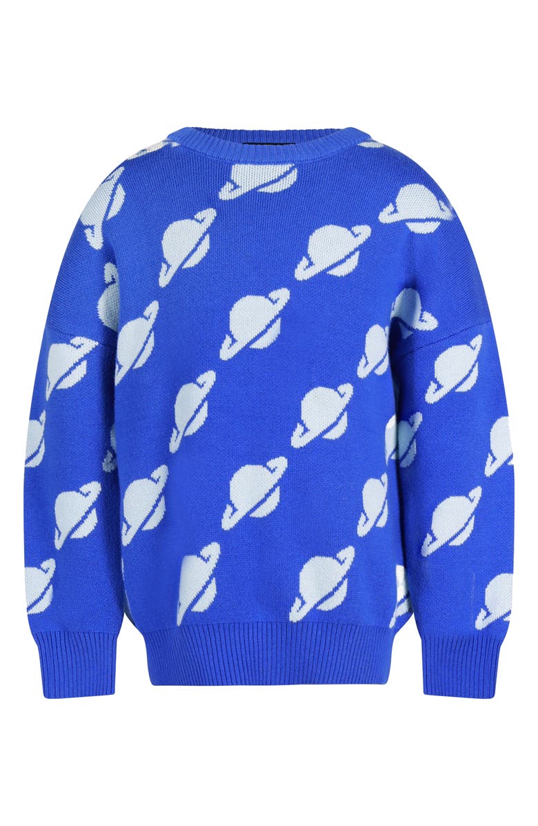 Rock Your Kid Kids' Cotton Crewneck Sweater, Alternate, color, Blue Planet