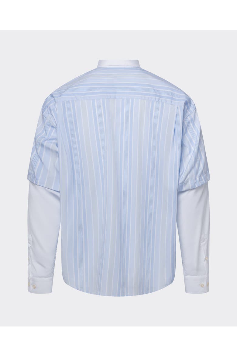 Detached Sleeve Button Down, Alternate, color, Blue Stripes