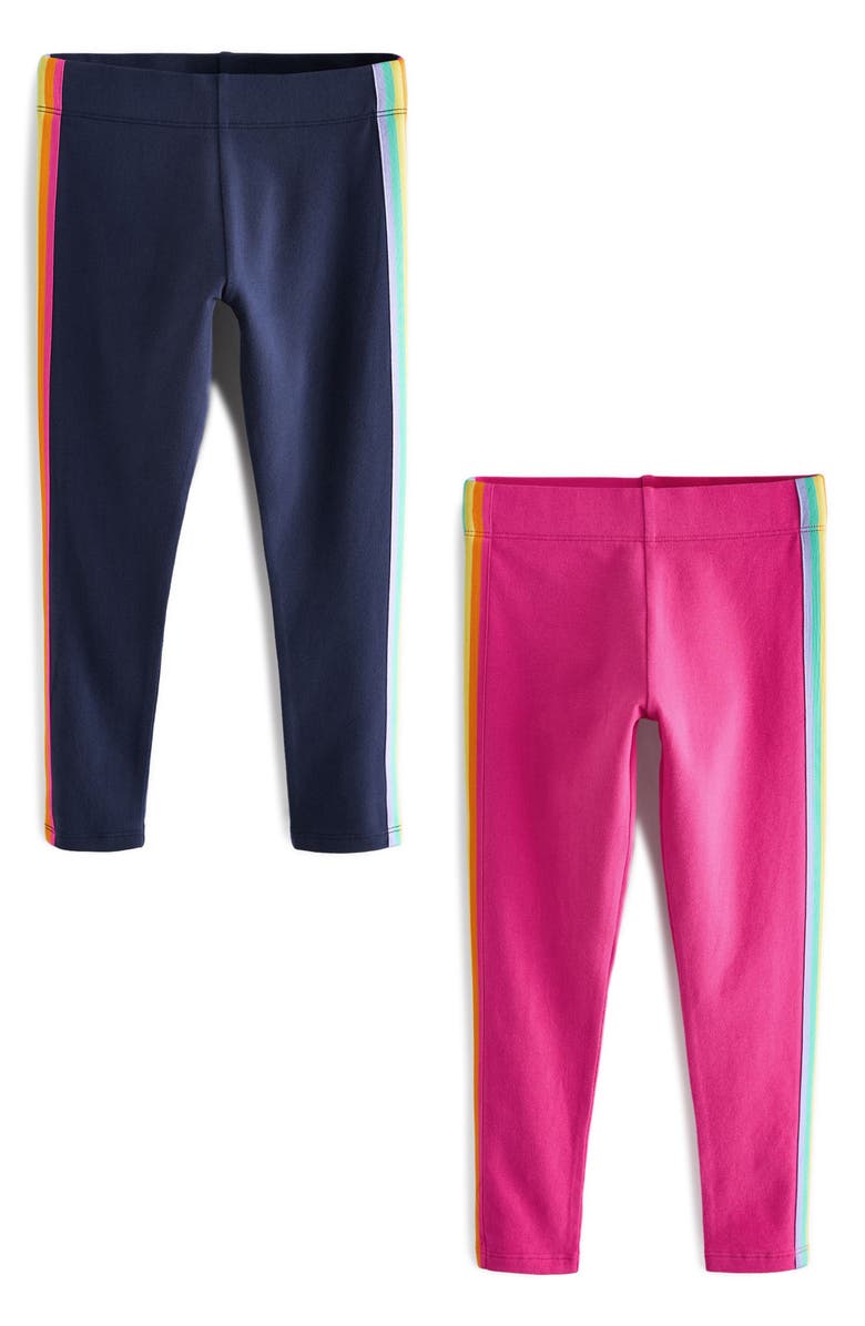 Little Bird Kids' Two-Pack Side Stripe Leggings Set, Main, color, 