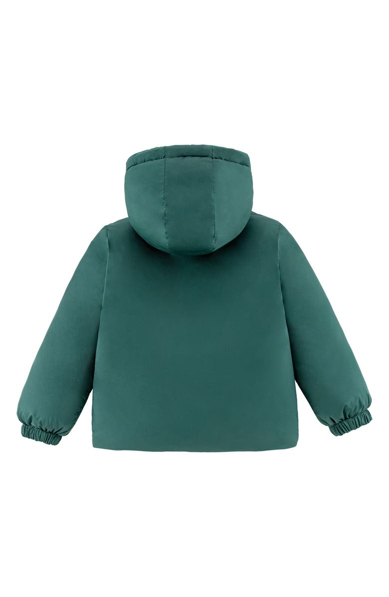 CALONIE Kids' Alex Reversible Down Hooded Puffer Jacket, Alternate, color, Olive