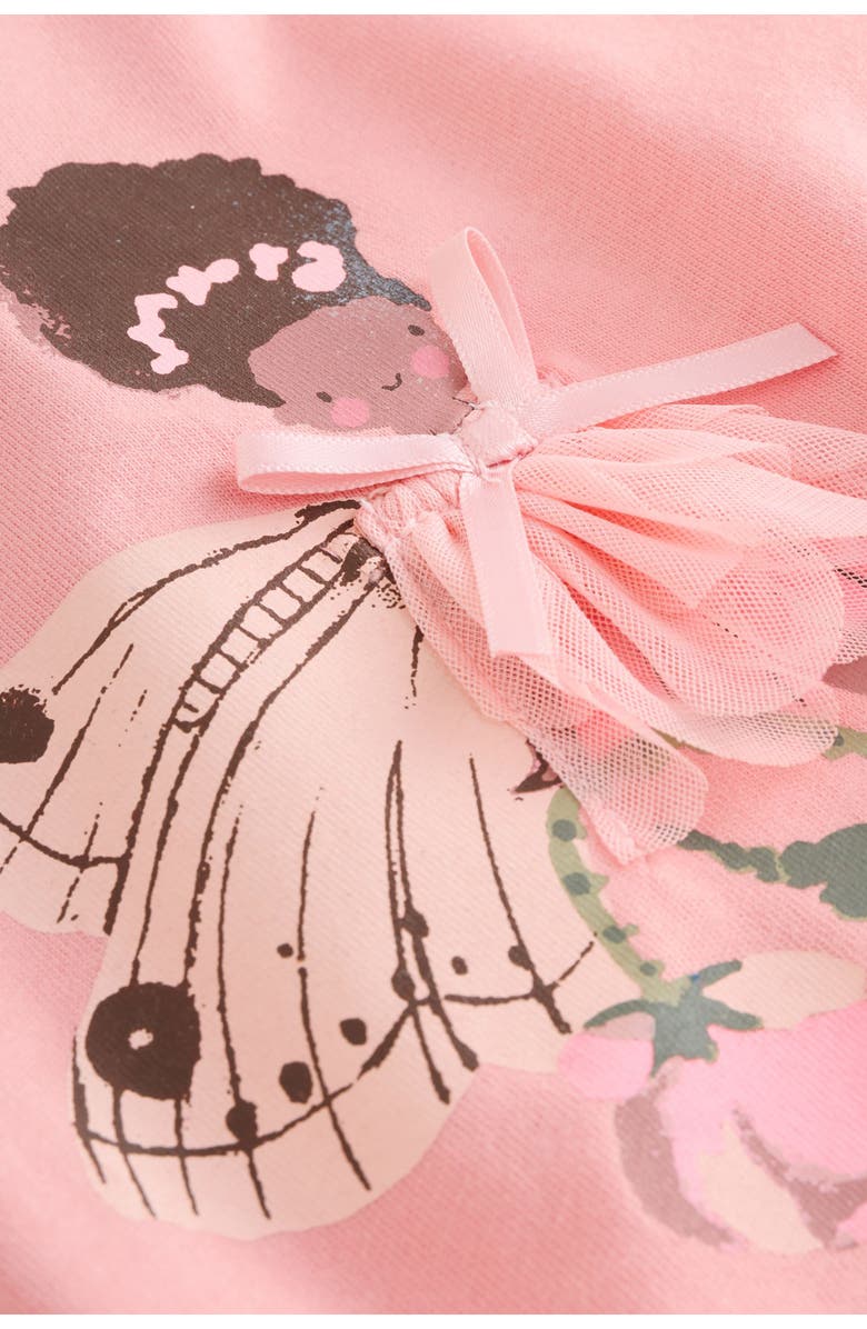 NEXT Kids' Fairy Graphic T-Shirt, Alternate, color, Pink