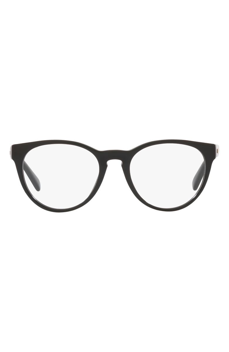 Versace 48mm Phantos Optical Glasses, Main, color, Black