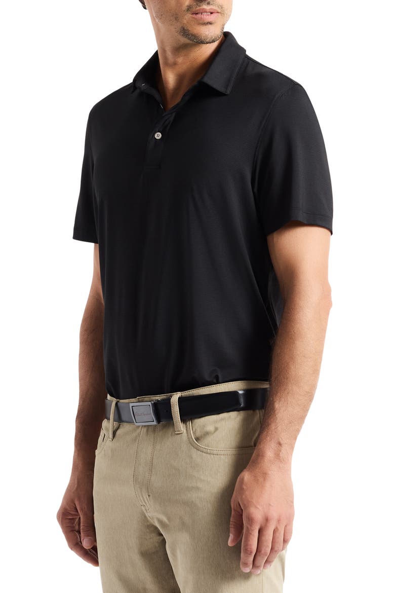 Canto Knit Polo, Alternate, color, BLACK
