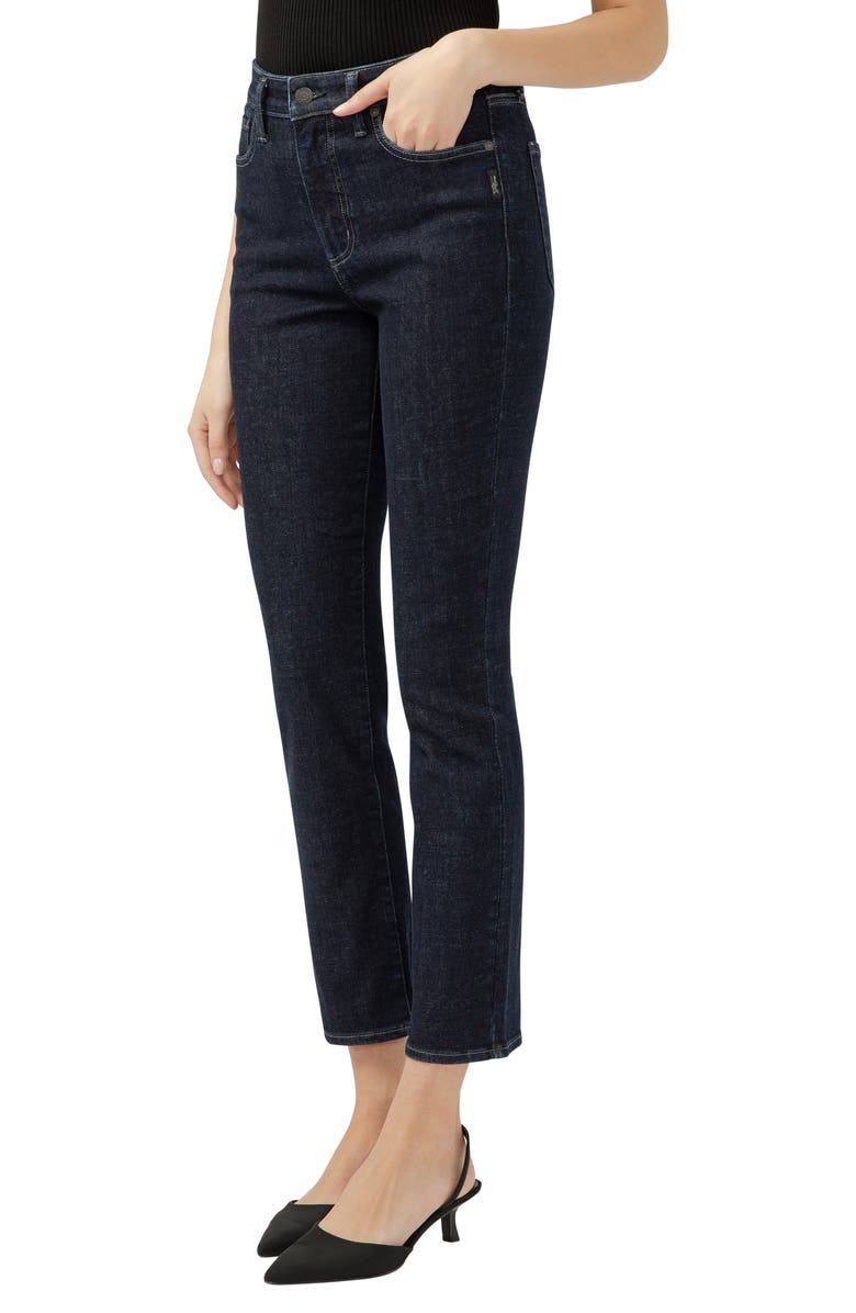 Silver Jeans Co. Isbister High Waist Straight Leg Jeans, Alternate, color, 