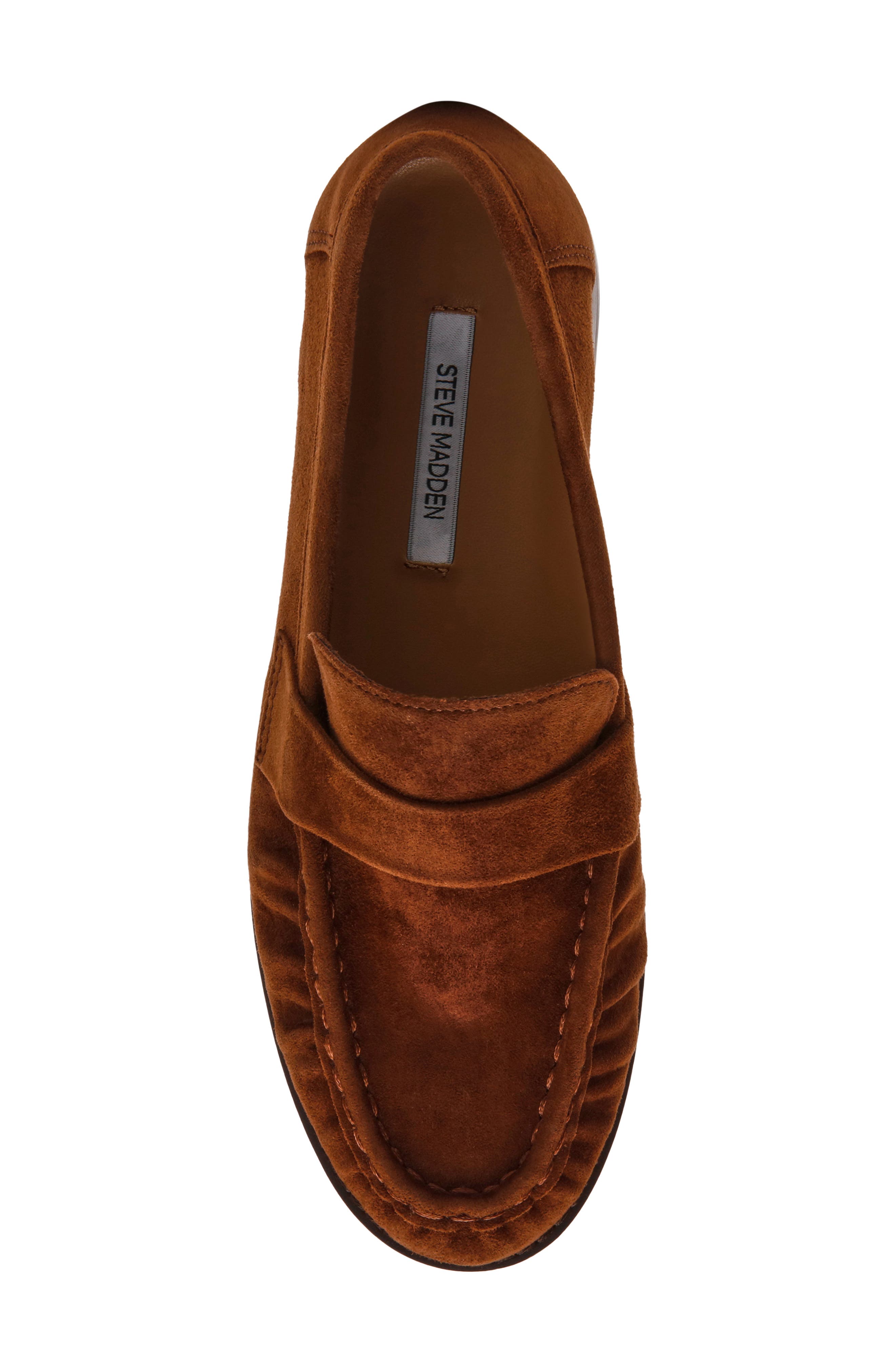Ronie Leather Loafer, Alternate, color, UMBER SUEDE