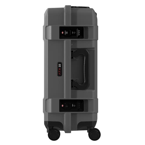 Pelican Atx Luggage Hardside 22 Inch Carry On Spinner Luggage In Gray