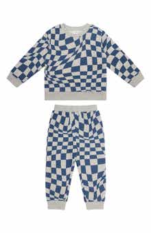 Kids' Checkered Sweatshirt & Joggers Set