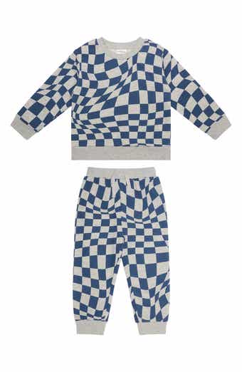 Kids' Checkered Sweatshirt & Joggers Set