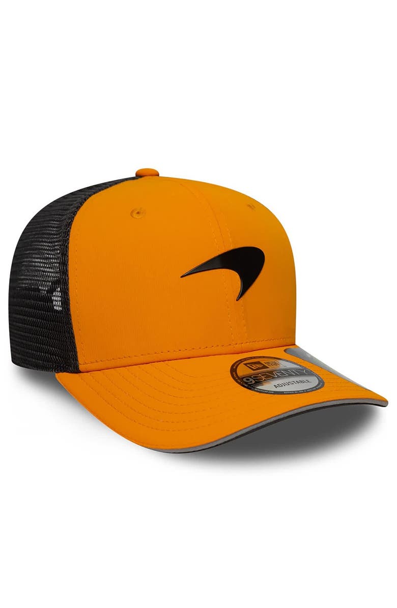 New Era Men's New Era  Orange/Black McLaren F1 Team  9SEVENTY Stretch-Snap Trucker Hat, Alternate, color, 
