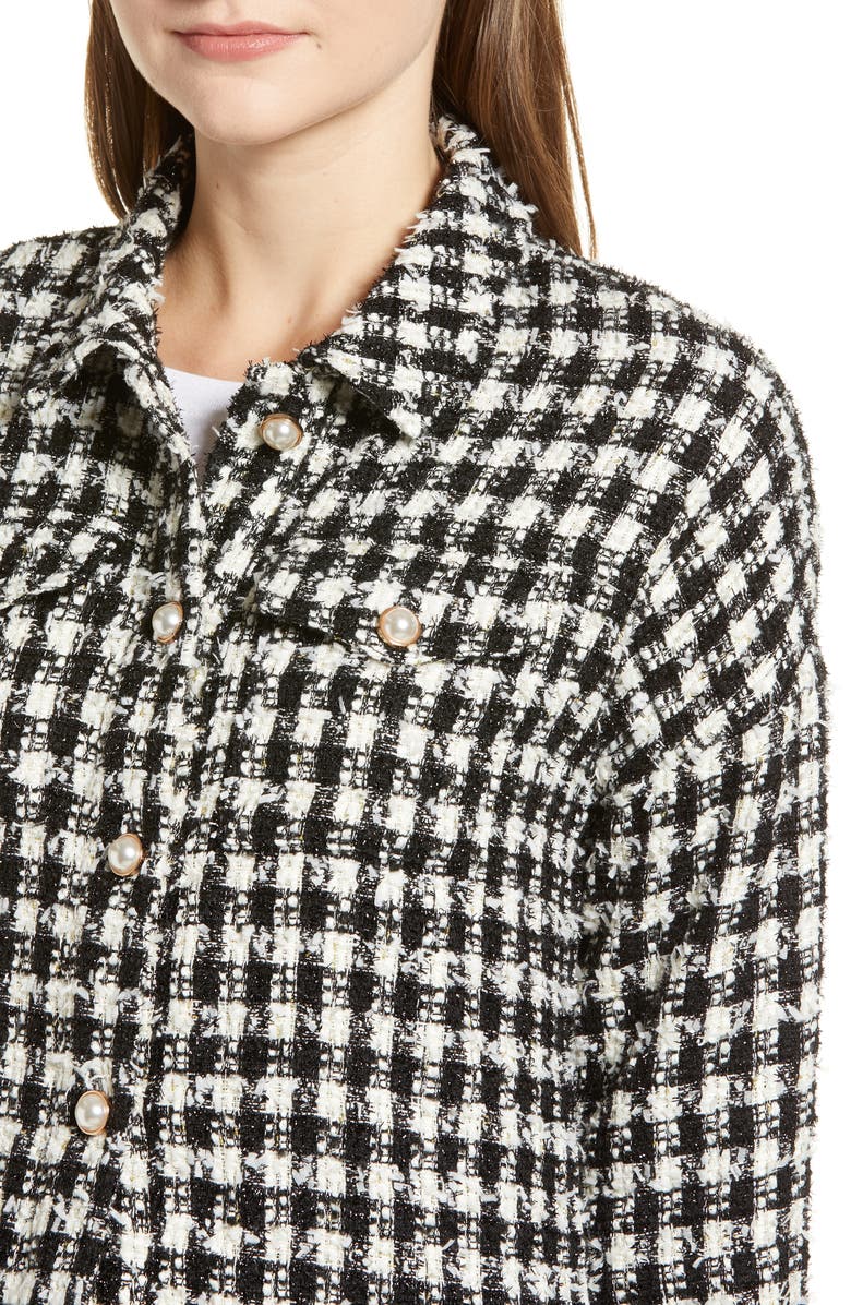 cupcakes and cashmere Tweed Crop Jacket, Alternate, color, 