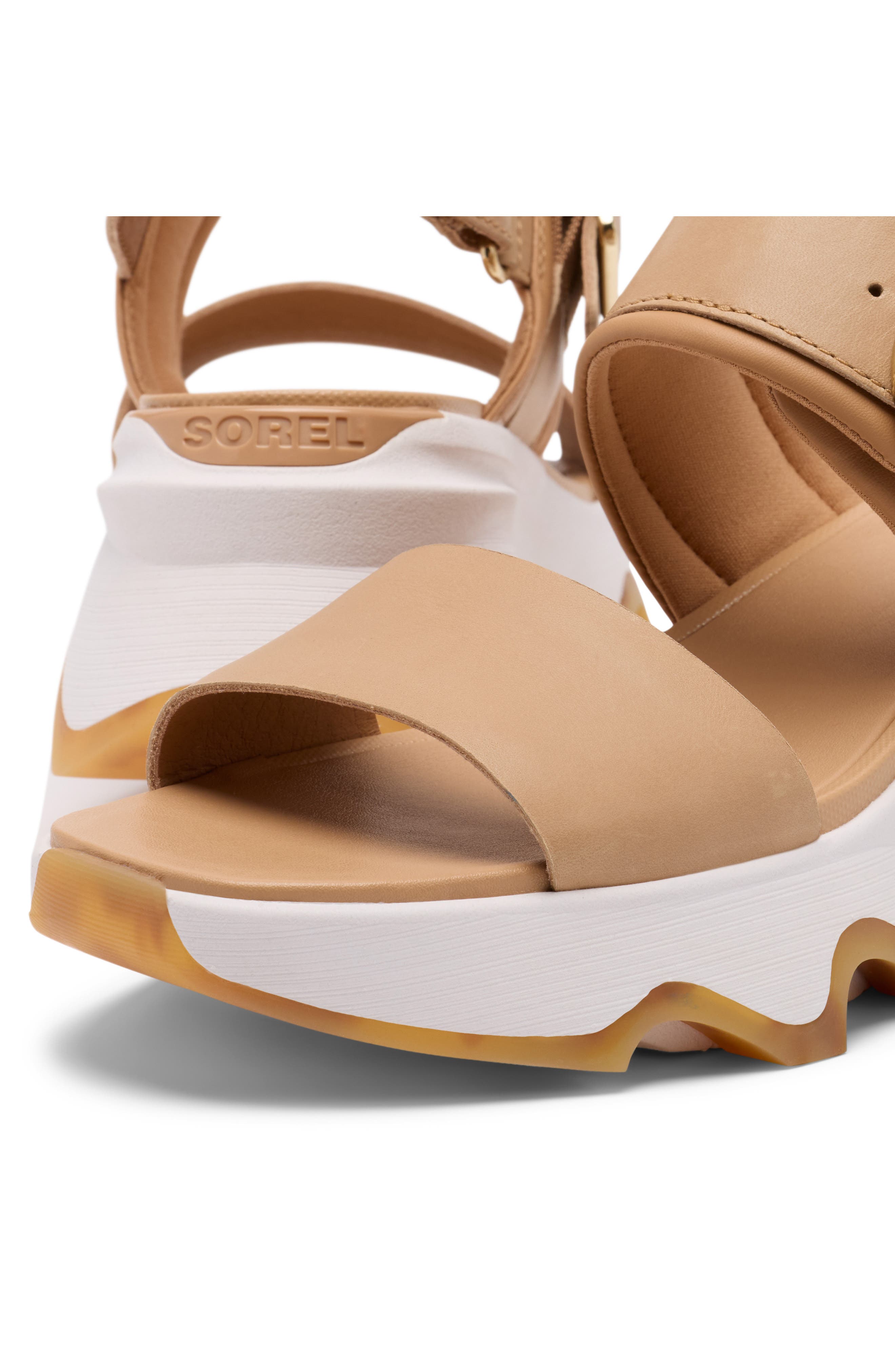 SOREL Kinetic Impact Wedge Slide Sandal, Alternate, color, Honest Beige/ Sea Salt