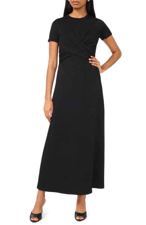 Halogenr Halogen(r) Crossover Bodice Maxi Dress In Rich Black