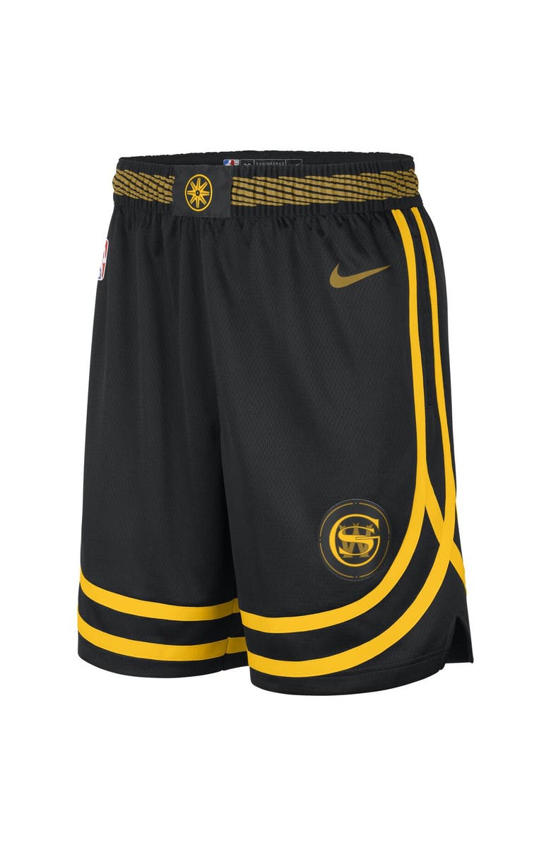 Nike Men's Nike  Black Golden State Warriors 2023/24 City Edition Swingman Shorts, Alternate, color, 
