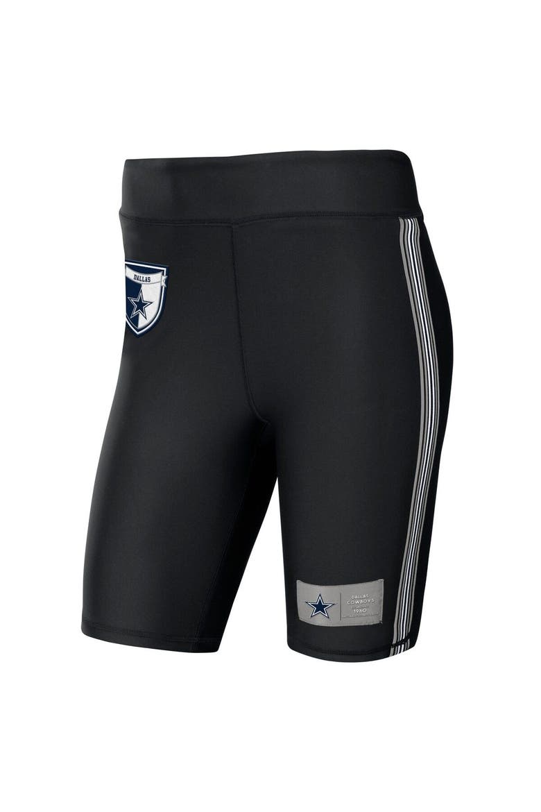 Women's WEAR by Erin Andrews Black Dallas Cowboys Biker Shorts, Alternate, color, Black