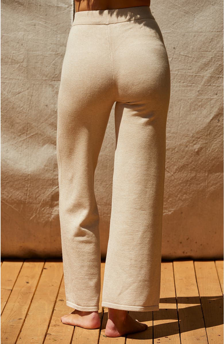 CRESCENT Lounge Sweater Knit Pants, Alternate, color, Beige