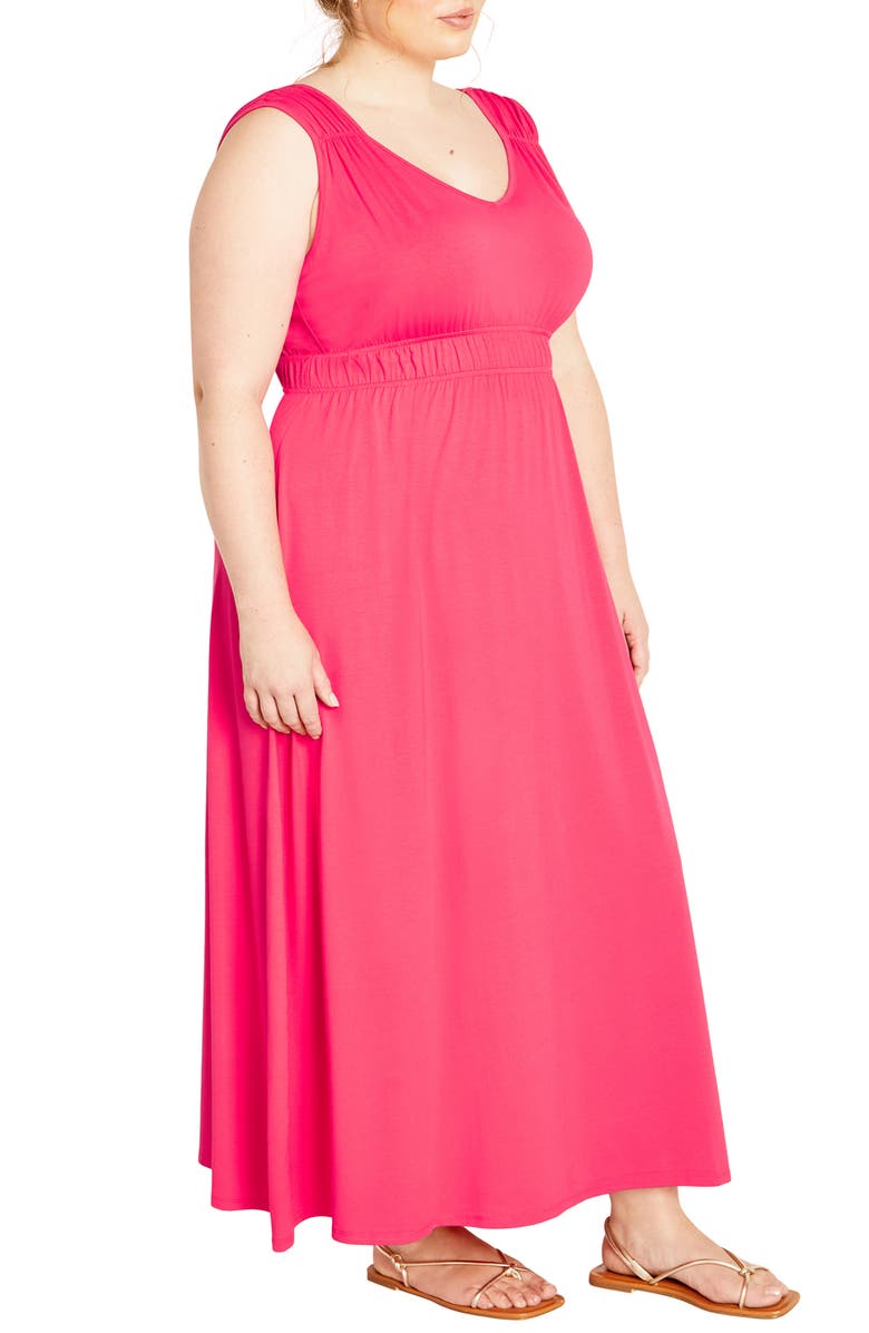 City Chic Lani Maxi Dress, Alternate, color, Watermelon