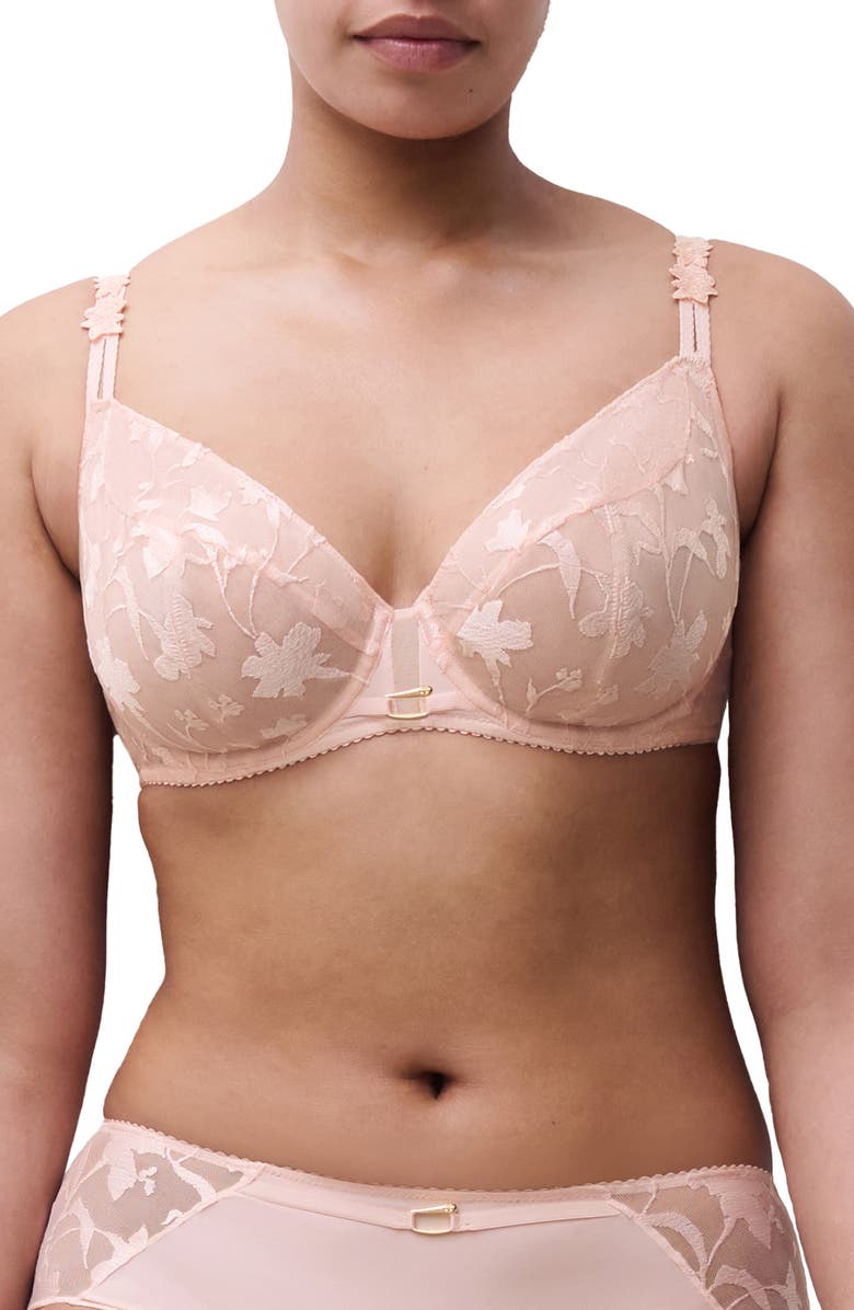 Chantelle Lingerie Idyll Underwire Unlined Bra, Main, color, Taffeta Pink