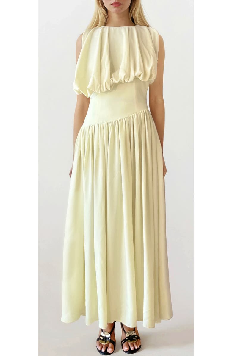 Elexiay Diana Dress, Main, color, Buttermilk