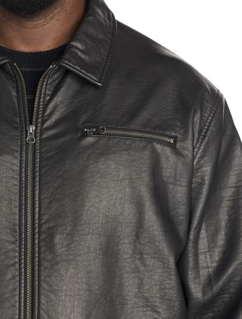 Synrgy By Dxl Big & Tall Moto Jacket In Black