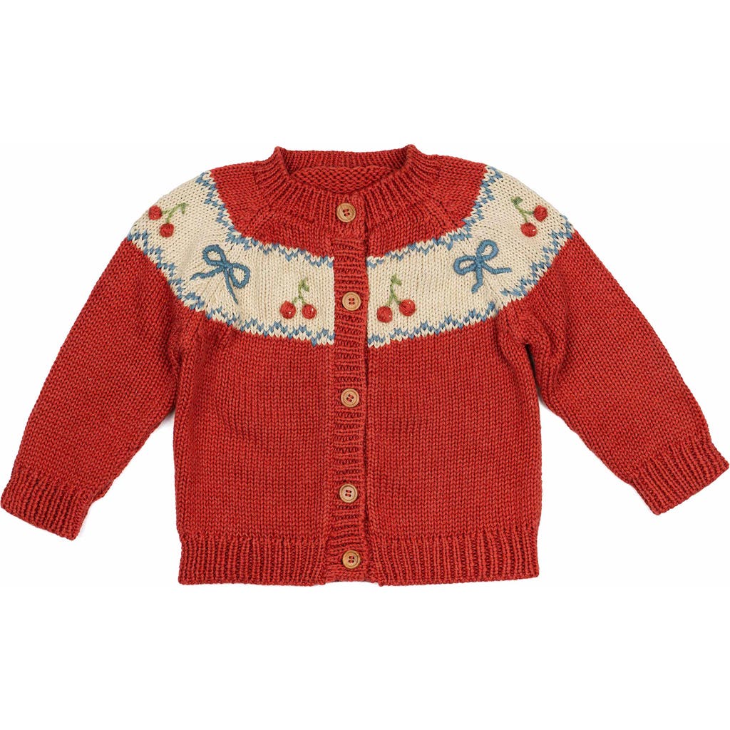 Wild Wawa Sweetheart Cardigan In Red
