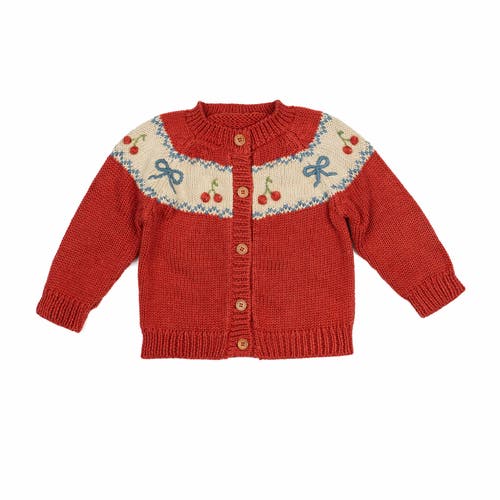 Wild Wawa Sweetheart Cardigan In Red