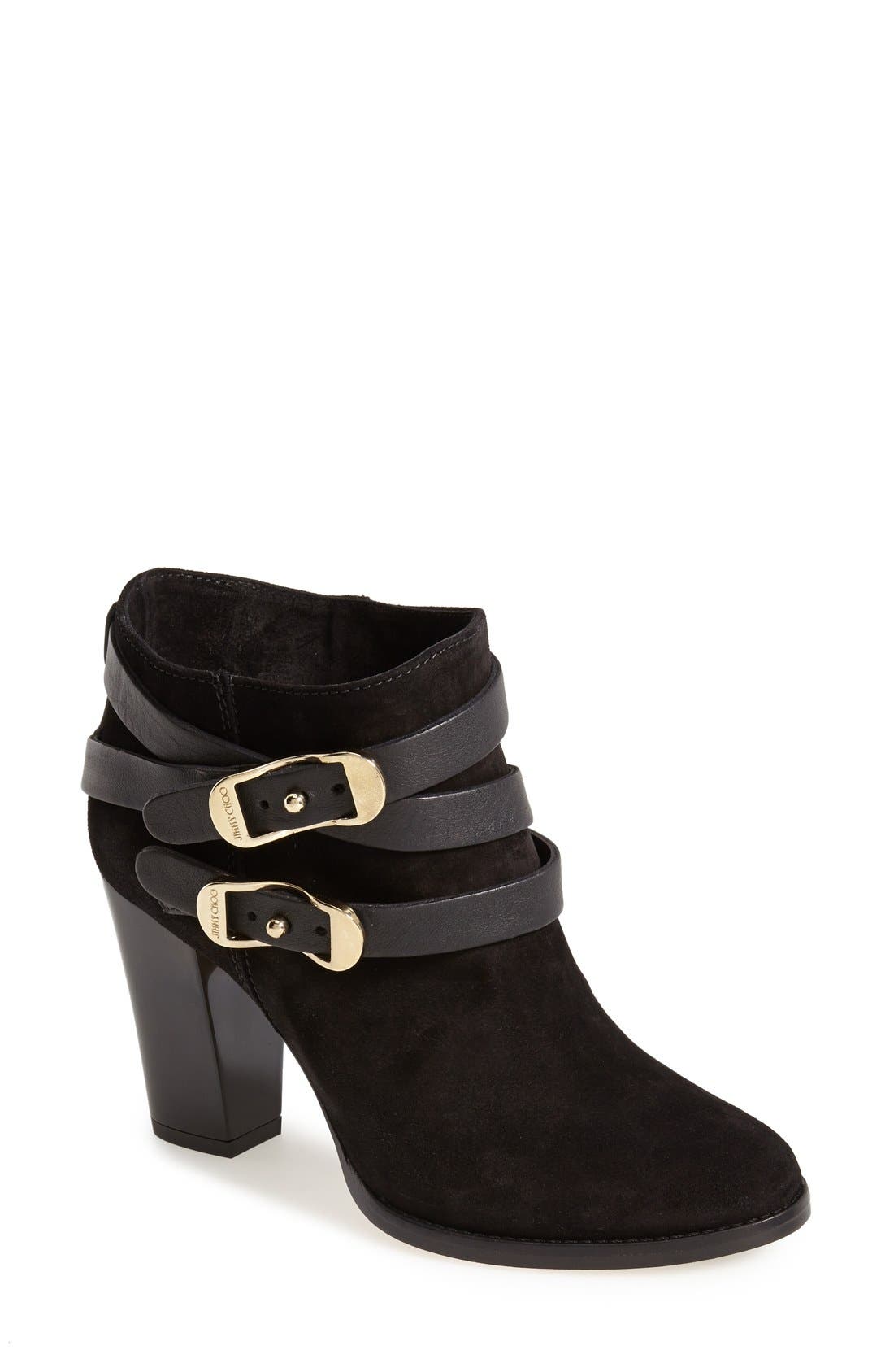 'Melba' Bootie, Main, color, BLACK
