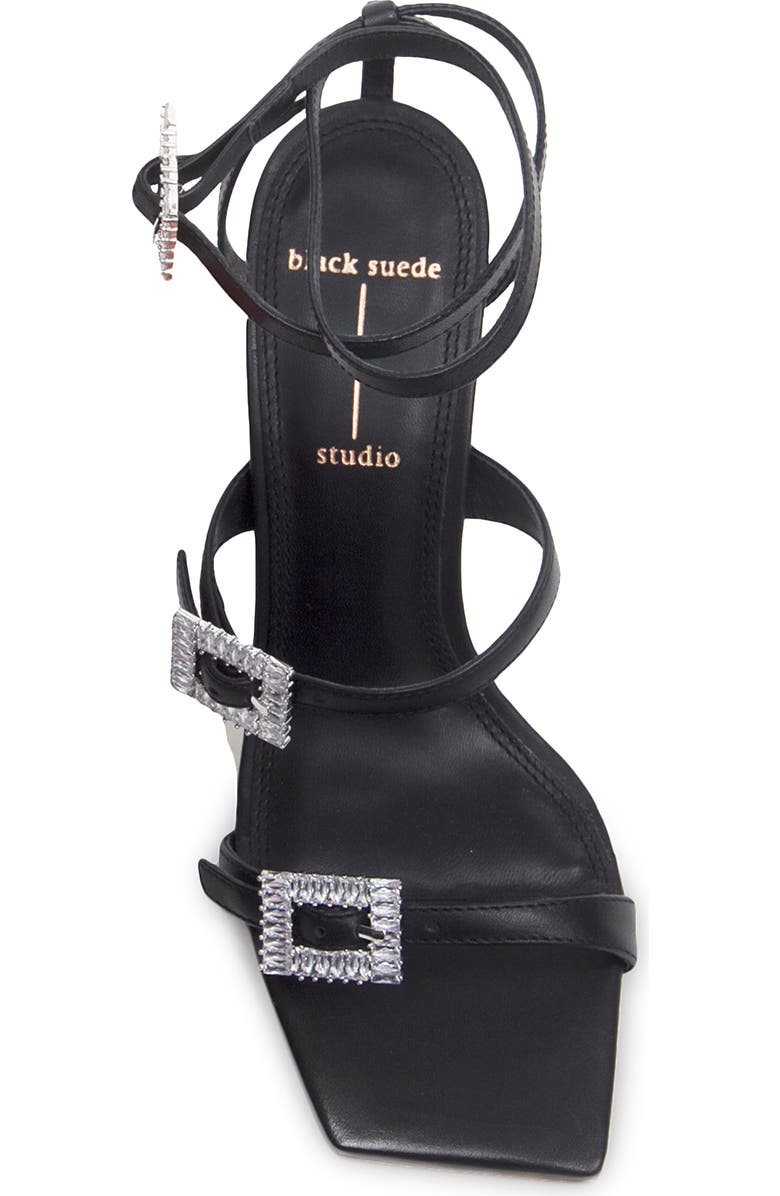 BLACK SUEDE STUDIO Livia Buckle Strap Sandal, Alternate, color,