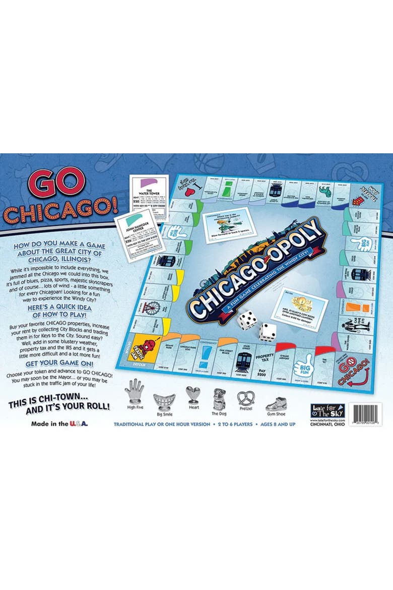 Chicagoopoly Monopoly Board Game, Alternate, color, Multicolored
