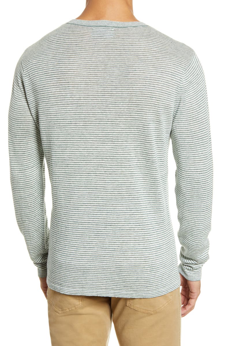 Bonobos Stripe Long Sleeve Linen T-Shirt, Alternate, color, 