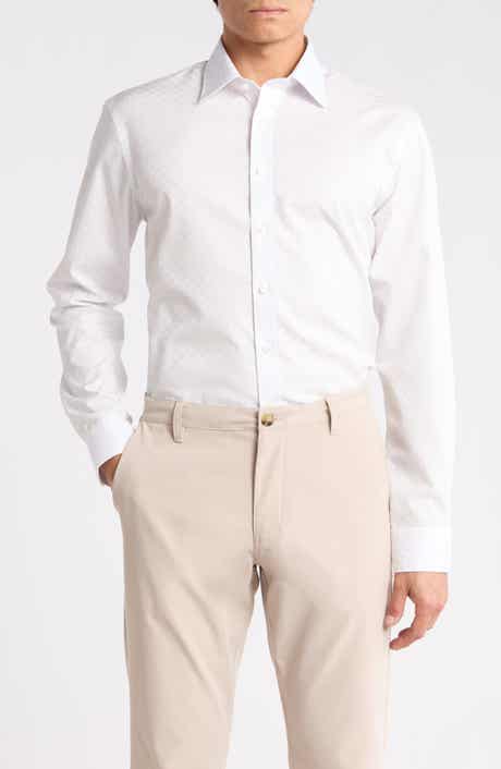 Nordstrom Trim Fit Plaid Dress Shirt