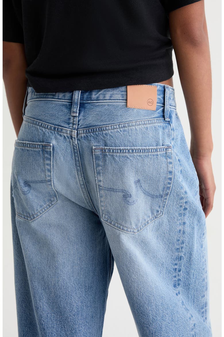 Hattie Raw Hem High Waist Crop Barrel Leg Jeans, Alternate, color, 17 YEARS TOWNSEND