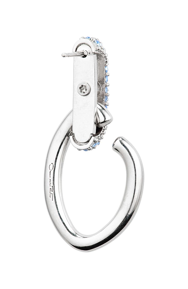 Oscar de la Renta Pavé Crystal Link Drop Earrings, Alternate, color,