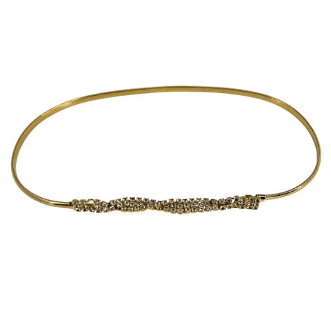Vintage 1970s-80s Gold-Tone Stretch Snake Belt