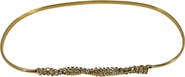 MADISON BEVERLY HILLS Vintage 1970s-80s Gold-Tone Stretch Snake Belt