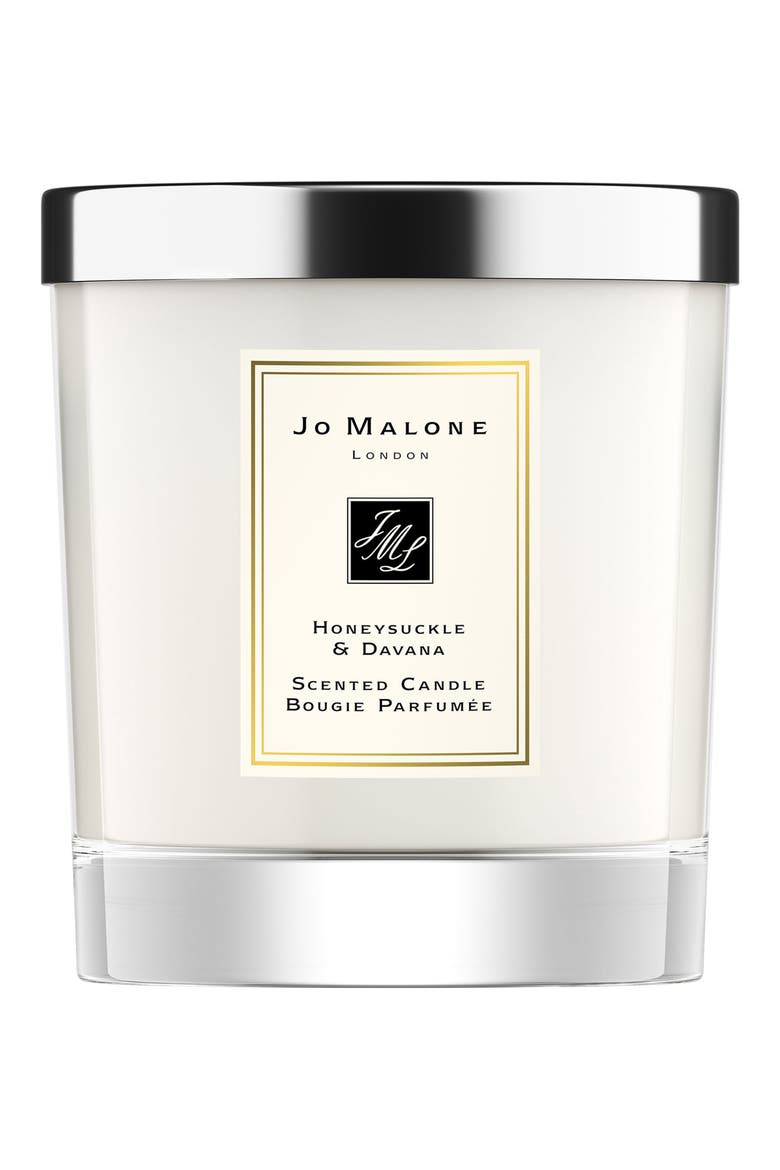 Honeysuckle & Davana Scented Home Candle, Main, color, NO COLOR