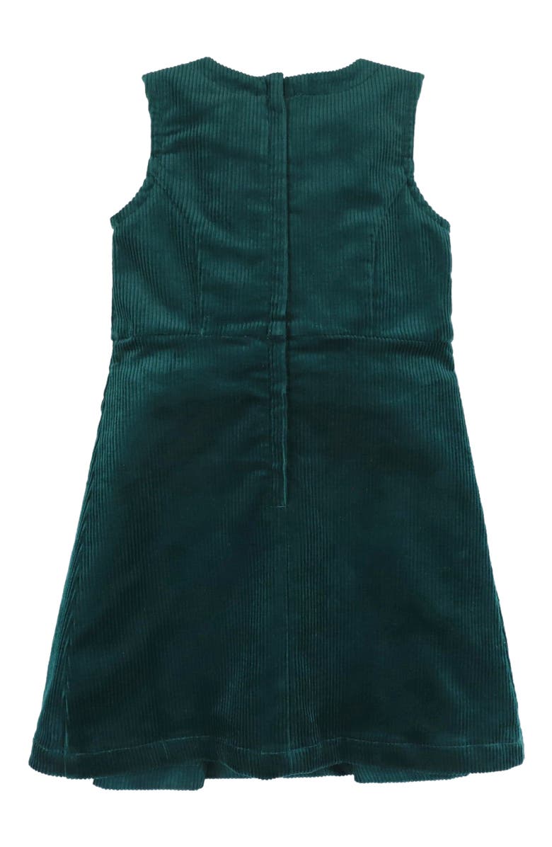Hope & Henry Girls' Bow Front Jumper, Toddler, Alternate, color, Deep Green Corduroy