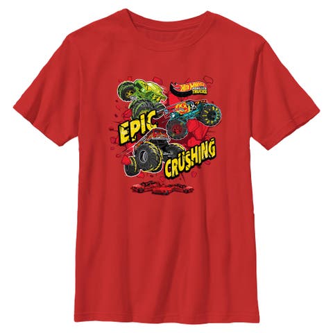 Boy's Hot Wheels Epic Crushing Cars  Graphic T-Shirt