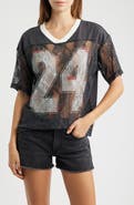 Vinyl Icons Graphic Lace Football T-Shirt