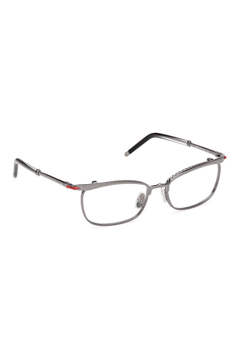 54mm Oval Optical Glasses, Alternate, color, GUNMETAL