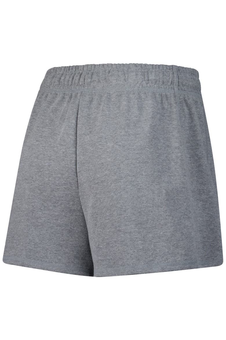 Women's Fanatics Heather Gray Boston Bruins Logo Shorts, Alternate, color, Heather Gray