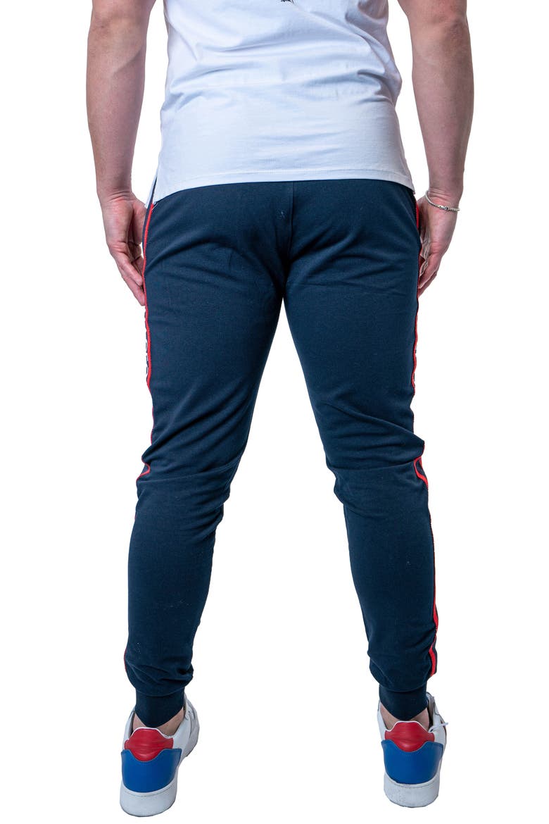 Leo Logo Stripe Joggers, Alternate, color, BLUE