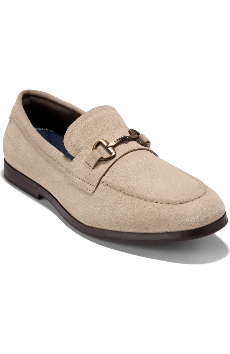 Cole Haan Lewis Grand Bit Loafer, Main, color, Dark Latte Suede/ Dark Natural