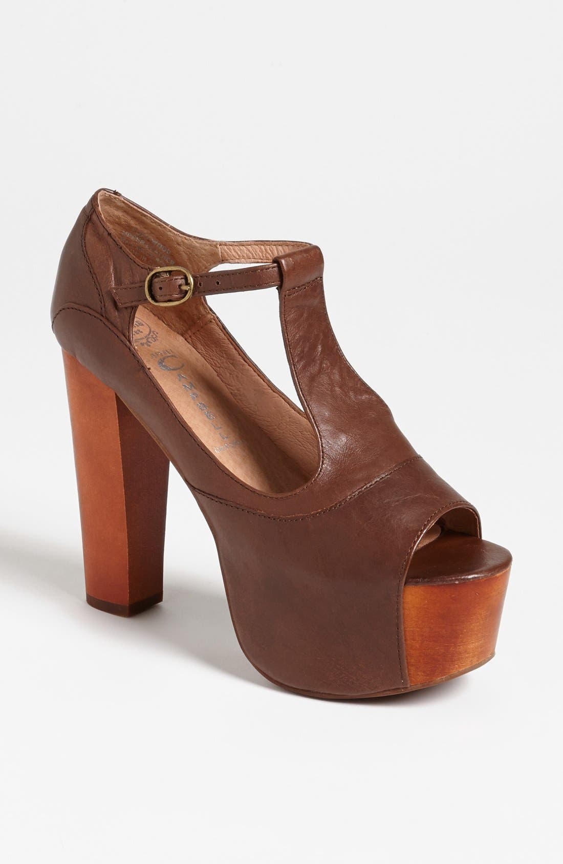 'Foxy' Platform Sandal, Main, color, BROWN