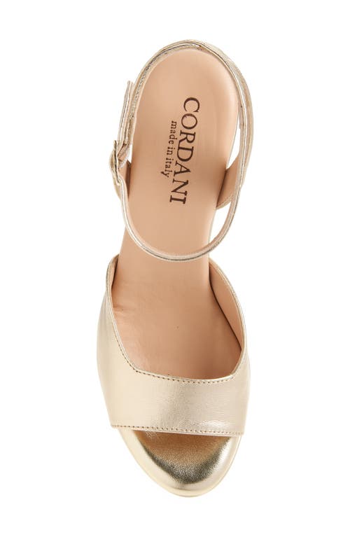 Cordani Vita Ankle Strap Platform Sandal In Silver