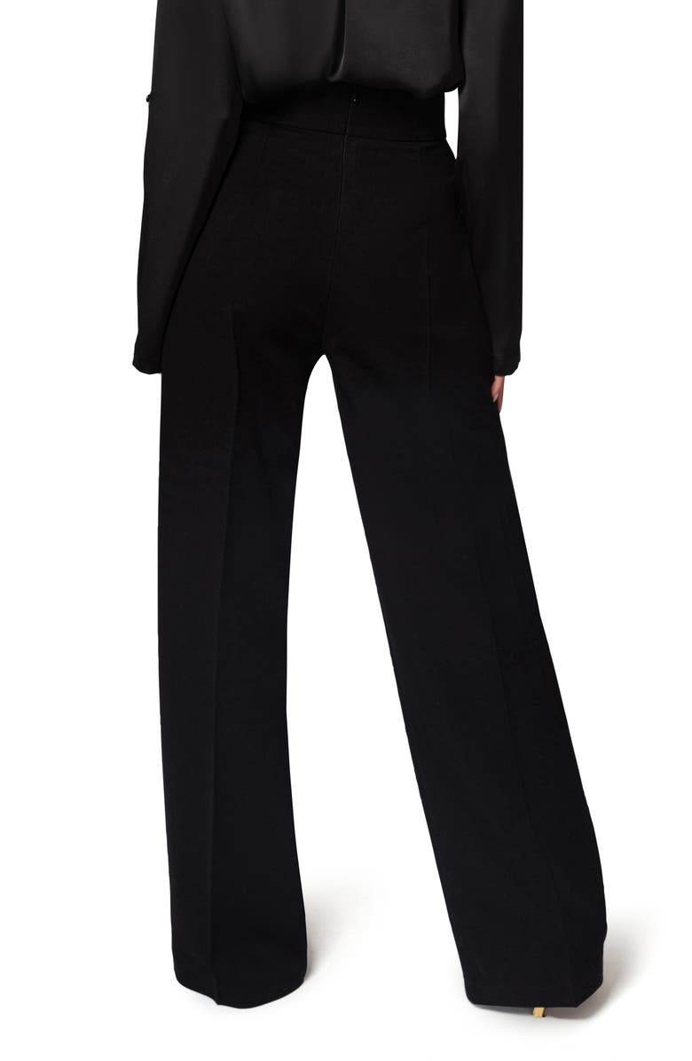 JLUXLABEL Novena Straight Leg Pants, Alternate, color, Black