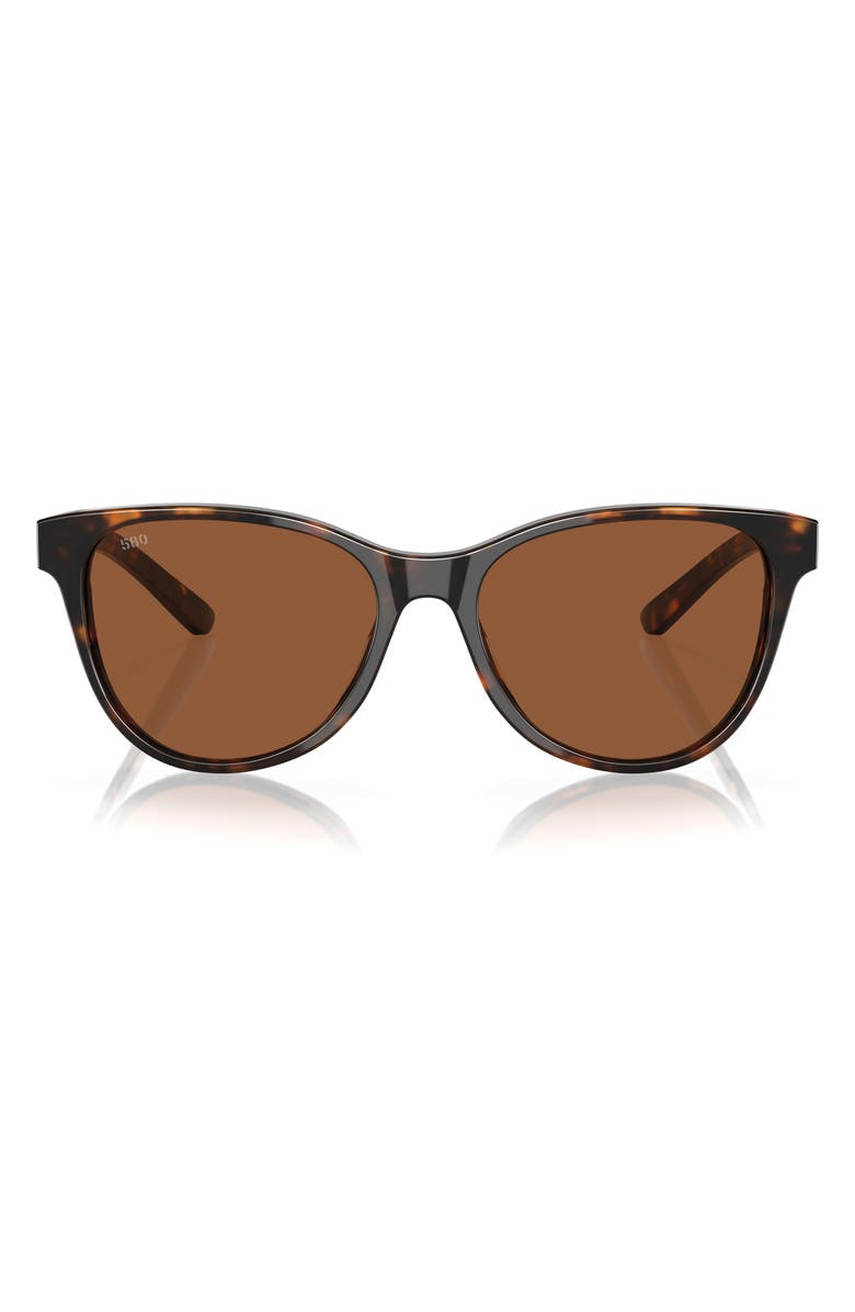 Costa Del Mar Catherine 57mm Polarized Phantos Sunglasses, Main, color, Tortoise