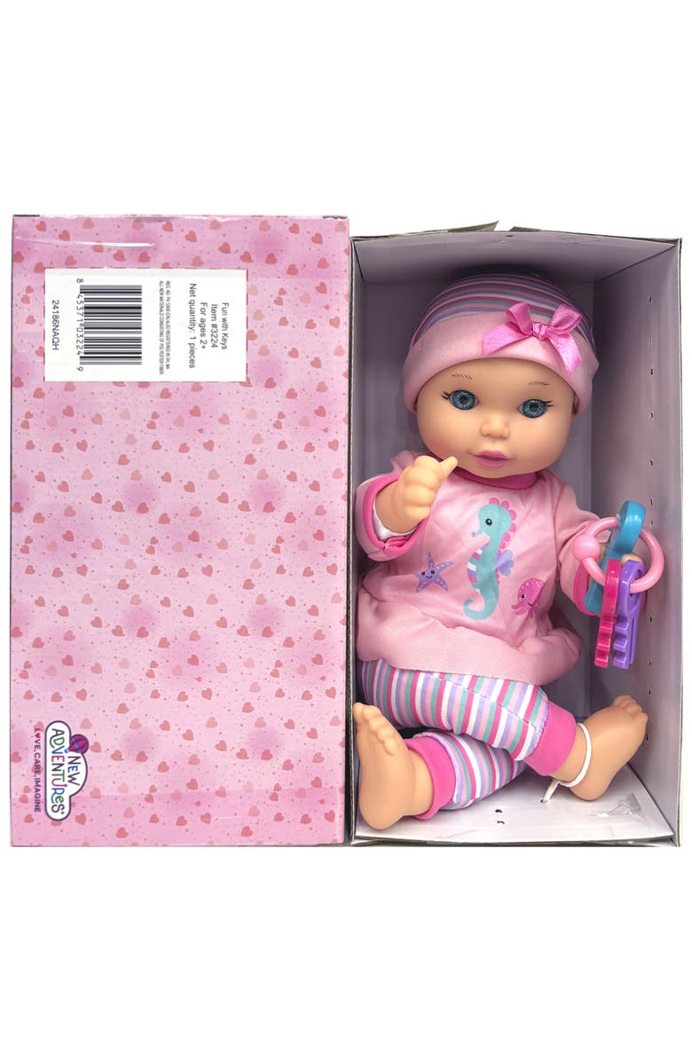 Little Darlings 12" Baby Doll Seahorse, Alternate, color, Multicolored