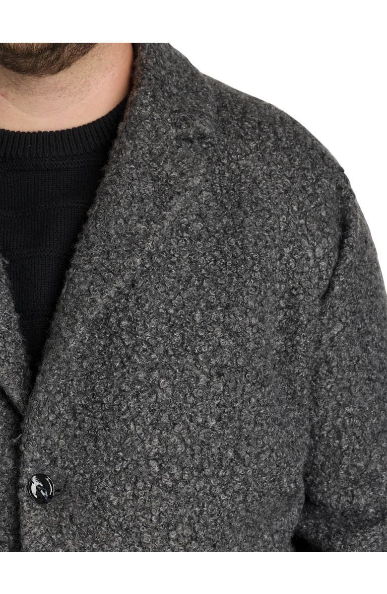 Tallia Teddy Overcoat, Alternate, color, Charcoal