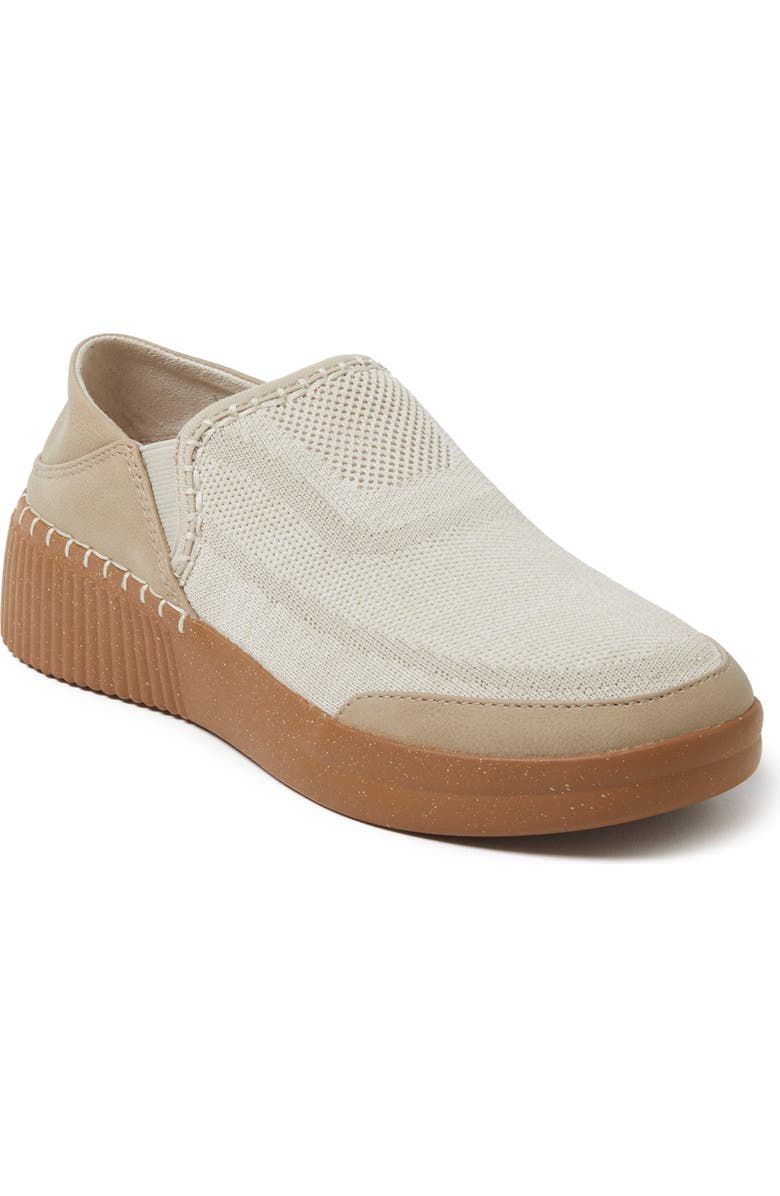 DEARFOAMS Lee Twin Gore Knit Slip-On Sneaker, Main, color, Tan