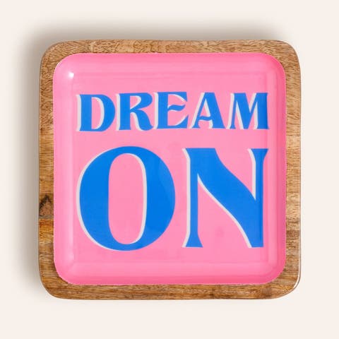 Lakri Mango Wood Tray 8X8 In